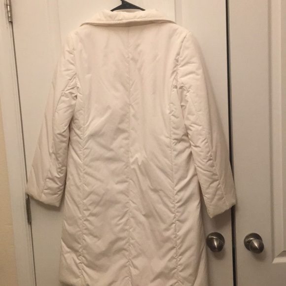 COLE HAAN Ivory Puffer Coat Lined Winter XS Pockets - Picture 3 of 9